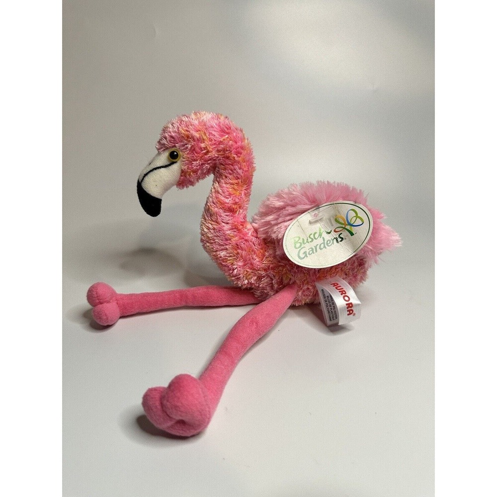Aurora Flamingo Plush from Busch Gardens - Soft Stuffed Animal with Tag